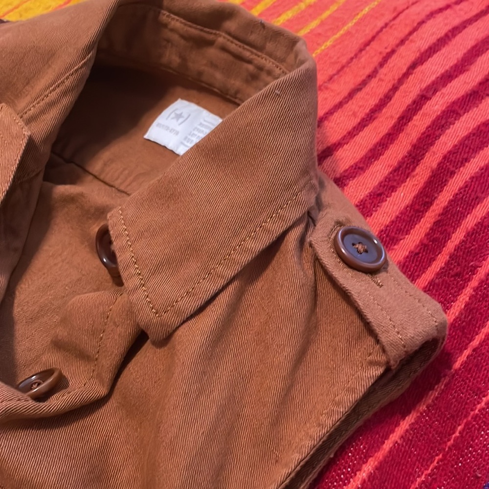Stylish Brown Sleeveless Button-Down Dress - Picture 6 of 6